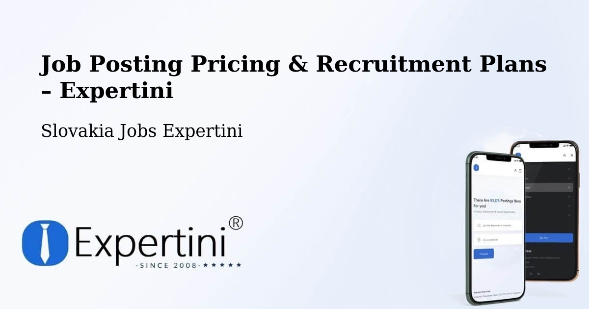 Job Posting Pricing & Recruitment Plans – Kežmarok - Kežmarok, Slovakia Jobs Expertini